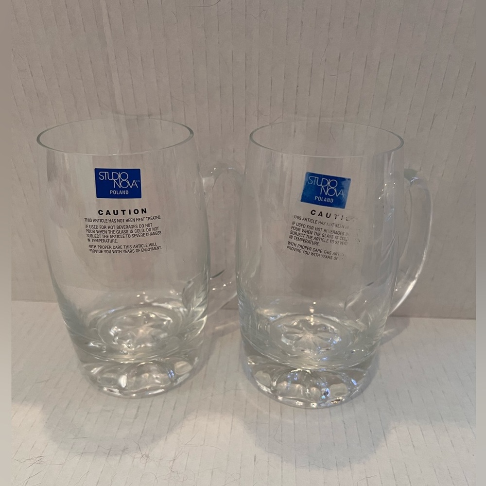 Studio Nova Beer Steins Set Of 2 NEW